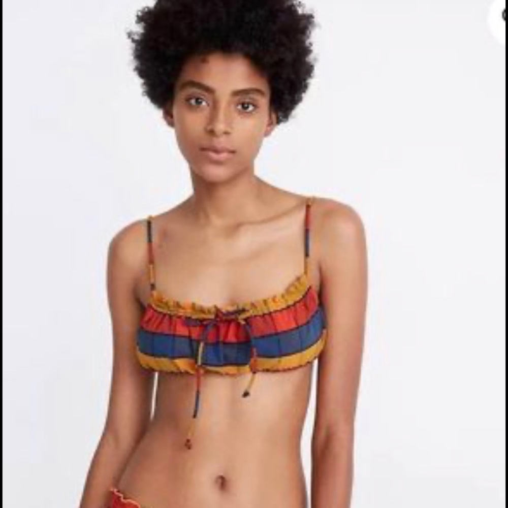 Madewell Second Wave Ruffled Bikini Size Small